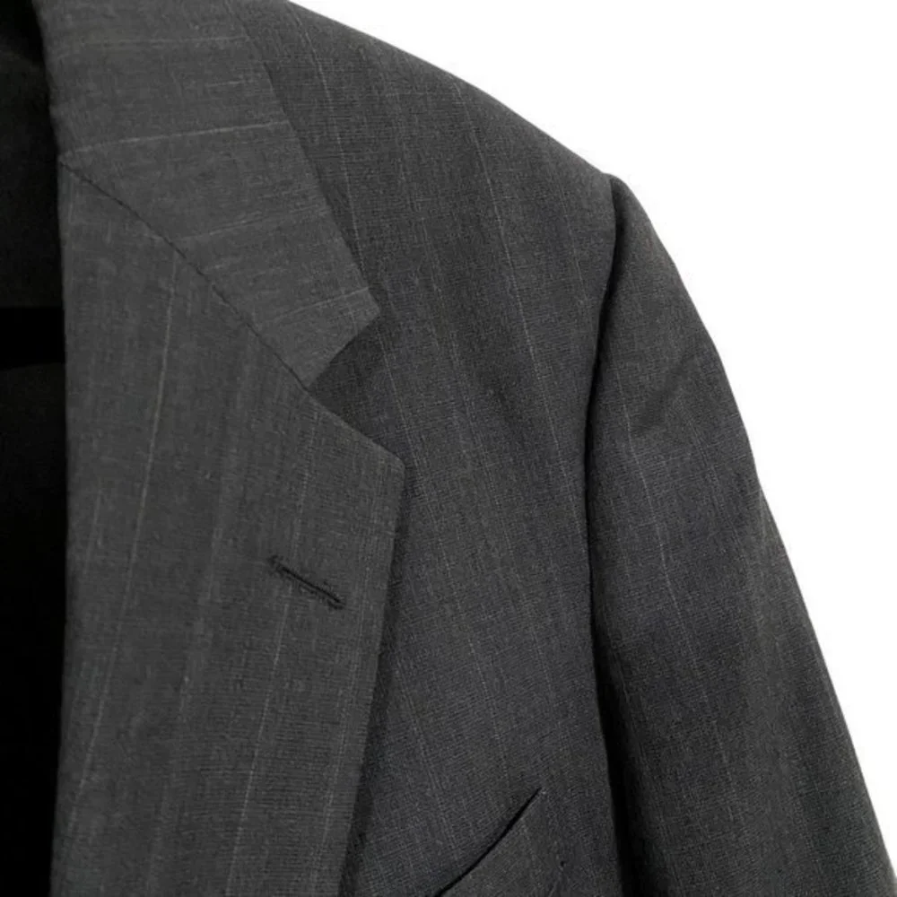 Christian Dior Monsieur‎ Vintage Navy Blue Pinstripe Blazer Size 44L
